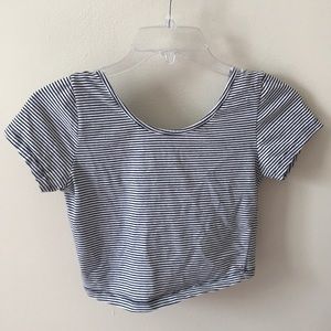 Stripped Cropped Top